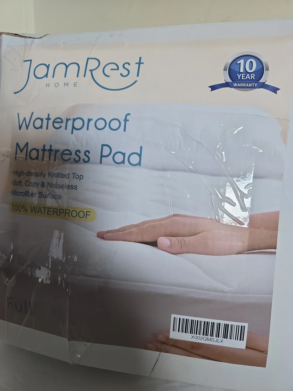 Waterproof Mattress Pad - White Full